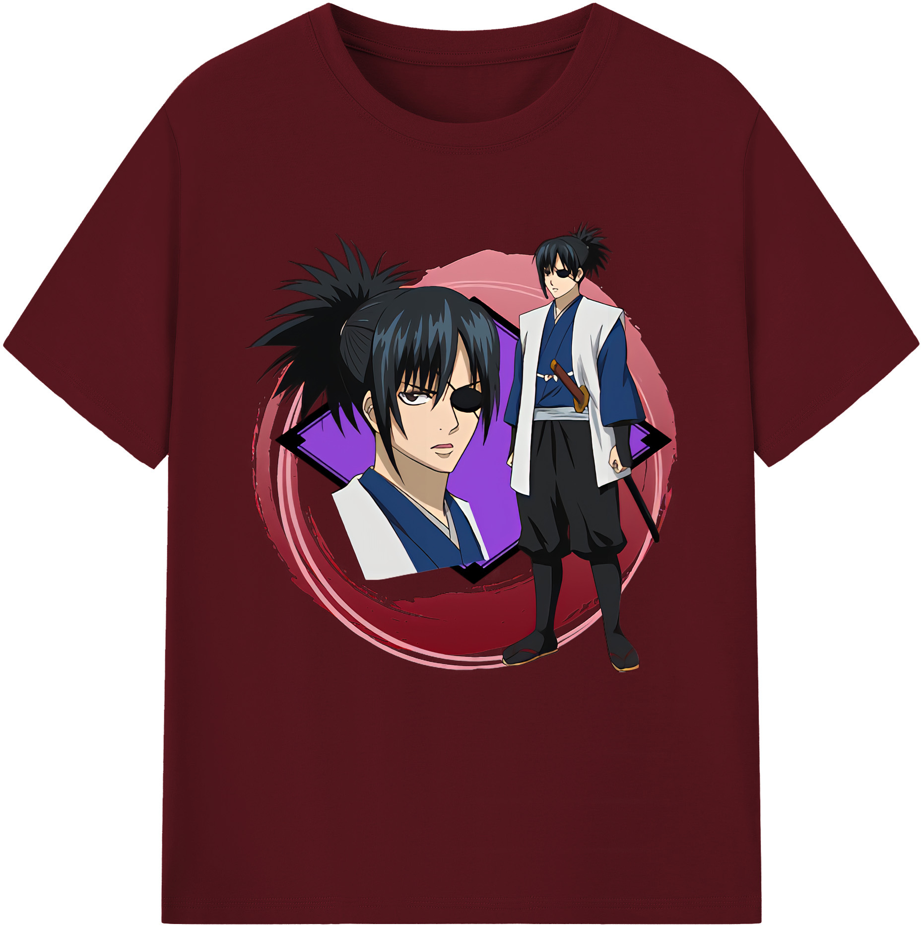 （画像用） ぎんたま 坂田銀時（さかたぎんとき） 神楽 志村新八（しむら しんぱち） GINTAMA Sakata Gintoki Kagura Shimura Shinpachi 綿100％半袖Tシャツ（フロントプリント）